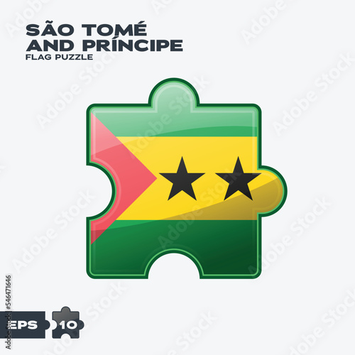 sao tome and principe flag puzzle