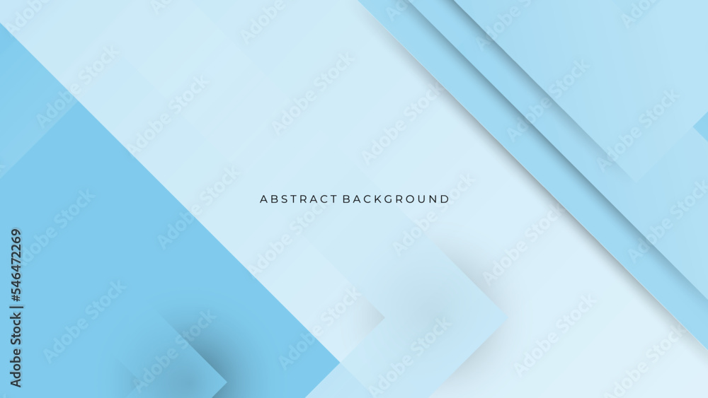 Obraz premium Blue background with abstract square shape, dynamic and technology banner concept