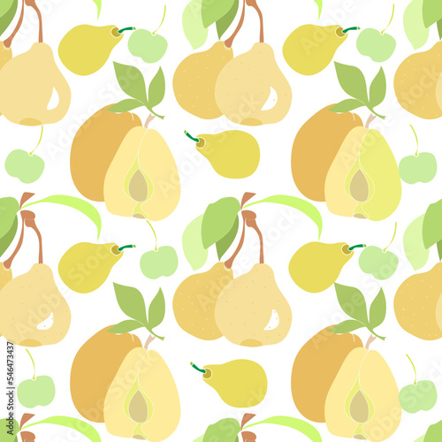 Graphic image of fruit.Vector.Ornament for textiles and packaging