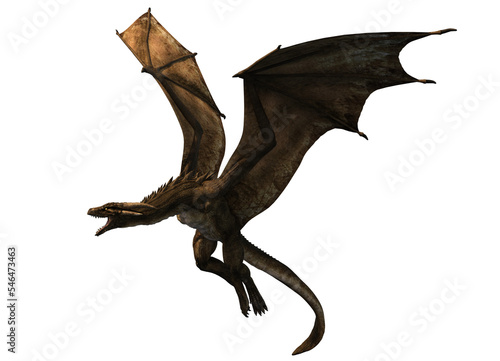 3d render of a Targaryen dragon 