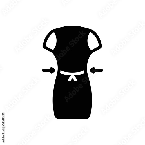 Black solid icon for fitted