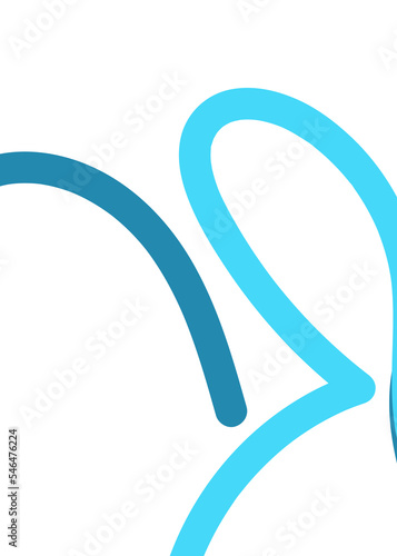 Abstract Blue Lines Background 