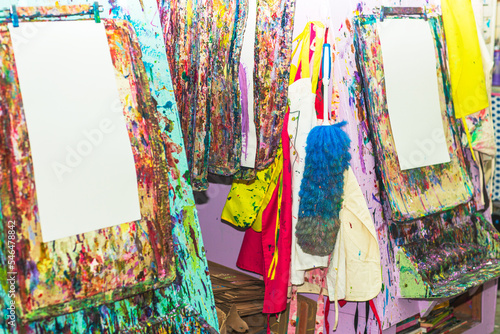 Paint background for tittle. Colorful artistic background. Painting paper. Creative Texture 