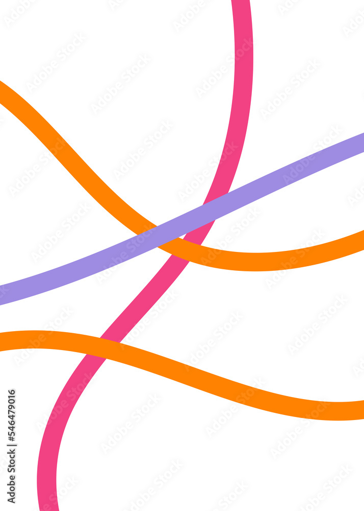 Pink Orange Purple Abstract Doodle Lines Pink Orange Purple Abstract Doodle Lines