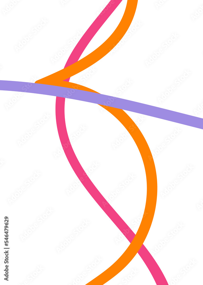 Pink Orange Purple Abstract Doodle Lines Pink Orange Purple Abstract Doodle Lines