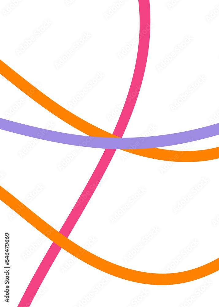 Pink Orange Purple Abstract Doodle Lines Pink Orange Purple Abstract Doodle Lines