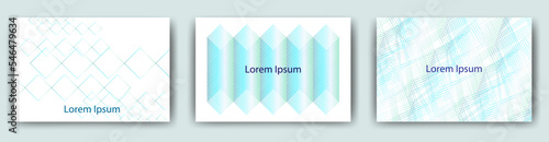 正方形デザインのグラデーションベクターイラストカード/Postcard/はがきテンプレート/DM/ポストカード/名刺デザインの　テンプレートカードセット