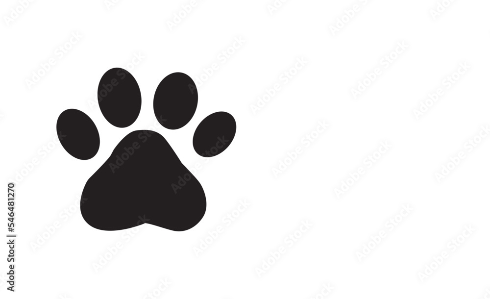 Cat Footprint Icon Illustration Design Cat Footprint Icon Illustration Design