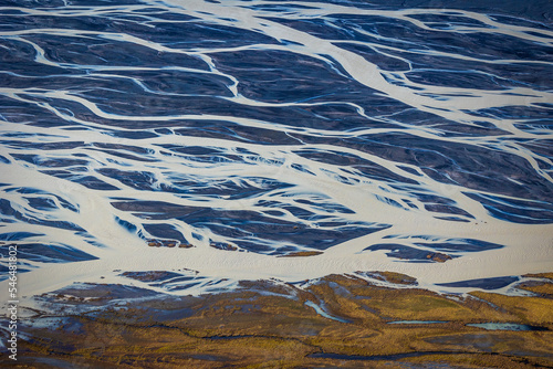 Obraz na płótnie desembocadura de un glaciar en Islandia w salonie