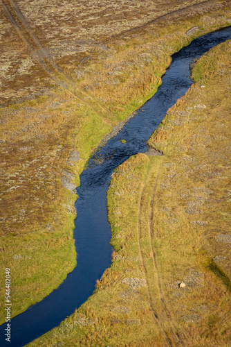 Obraz na płótnie desembocadura de un glaciar en Islandia w salonie