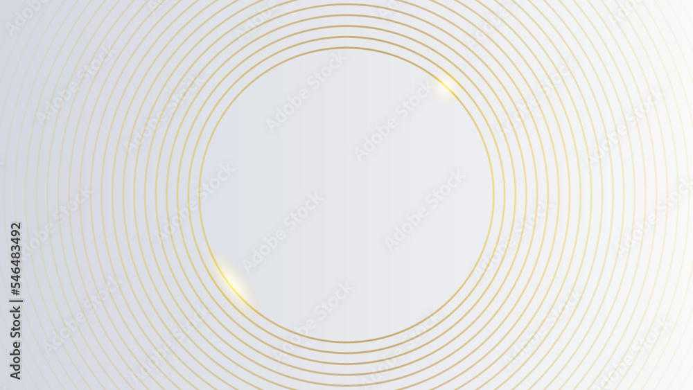 Gradient white gold abstract background