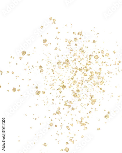 Gold splatter, isolated png transparent background graphic element	