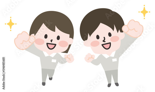 やる気満々の軽作業スタッフたち