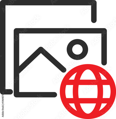 Image server Vector Icon which is suitable for commercial work and easily modify or edit it
