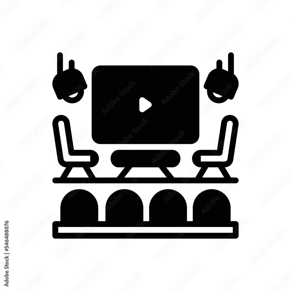 Black solid icon for event Black solid icon for event