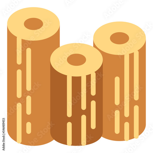 firewood flat icon style