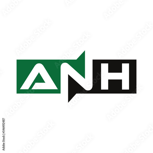ANH Monogram Initial Letters Logo Design