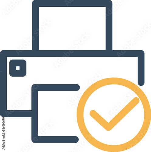 Verified Printer Vector Icon which is suitable for commercial work and easily modify or edit it
 photo