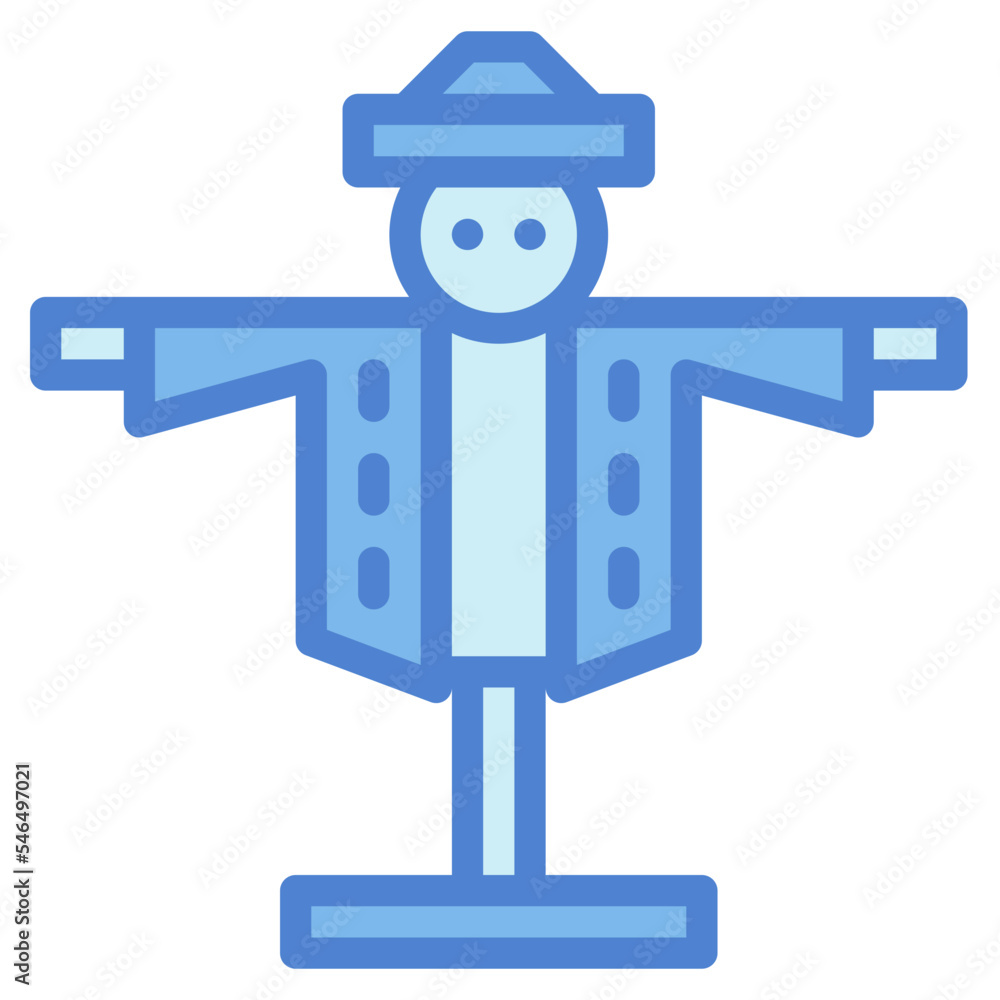 scarecrow two tone icon style scarecrow two tone icon style