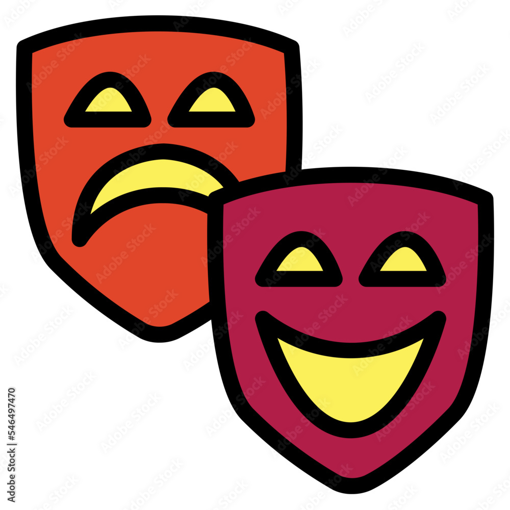 mask filled outline icon style mask filled outline icon style