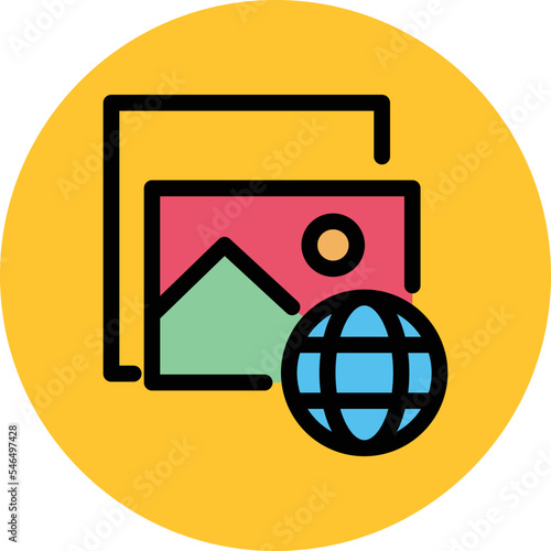 Image server Vector Icon which is suitable for commercial work and easily modify or edit it
