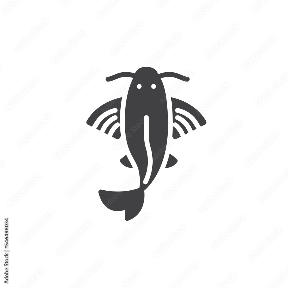 Naklejka premium Koi Fish vector icon