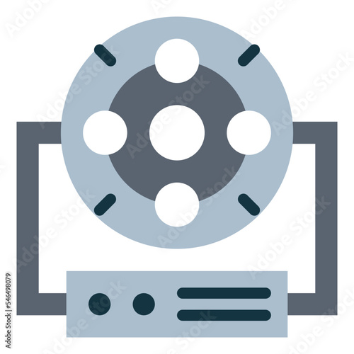 illuminant flat icon style