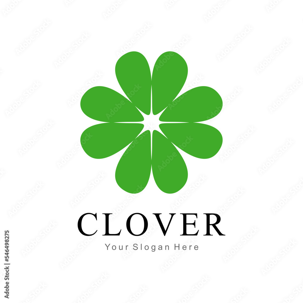 green clover vector logo green clover vector logo