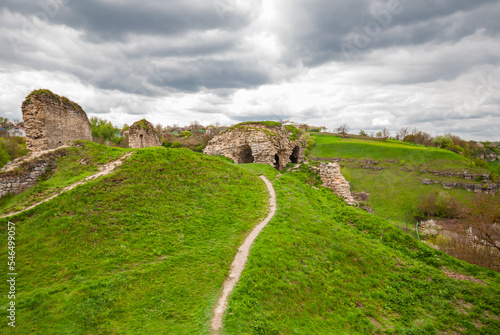 Path to the ruins of the Skala-Podilsky castle, Ternopil region