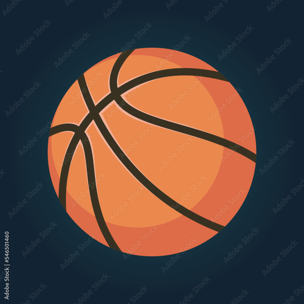 basketball ball sport game basket play competition sports equipment vector illustration