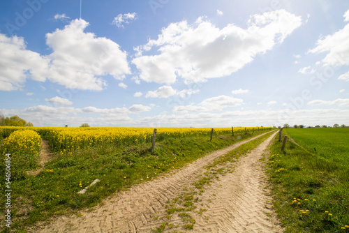 landscape with sky and clouds