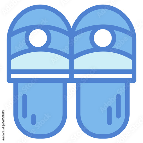 slipper two tone icon style