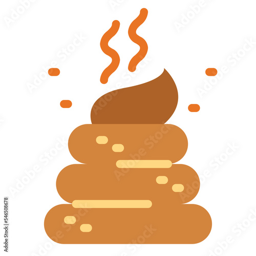 poo flat icon style