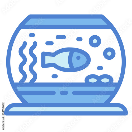 fishbowl two tone icon style