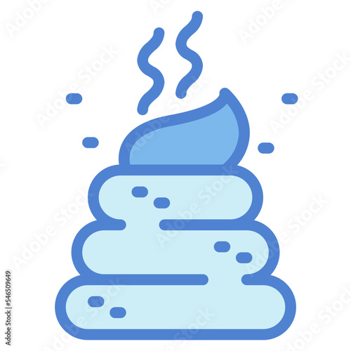 poo two tone icon style