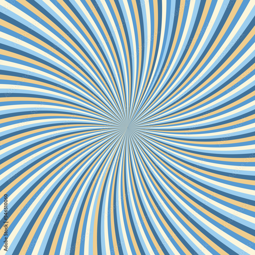 Fototapeta premium Circle lines blue background