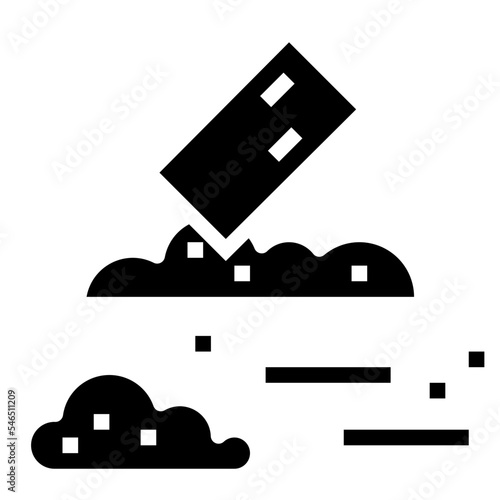 cocaine glyph icon style
