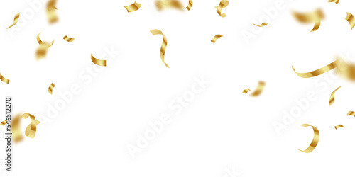 celebration background with luxury golden confetti for festive decoration vector illustration