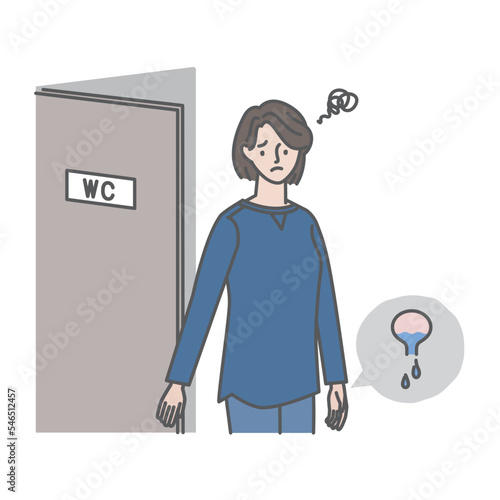 トイレに行った後の残尿感を不快に感じる女性