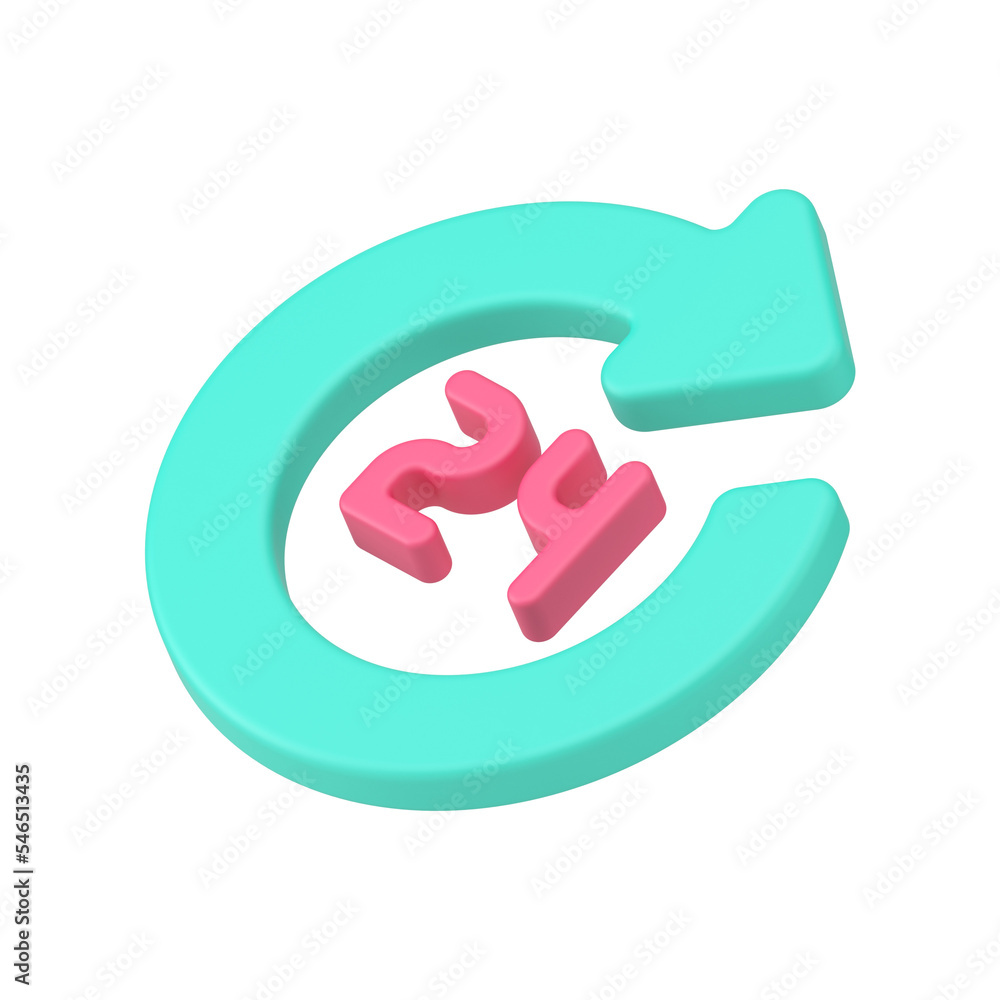 Glossy green arrow 24 hours customer support hotline service business realistic 3d icon Glossy green arrow 24 hours customer support hotline service business realistic 3d icon