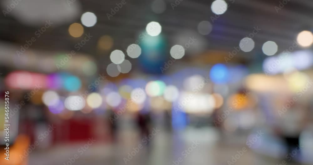 Blur view of the shopping mall Blur view of the shopping mall