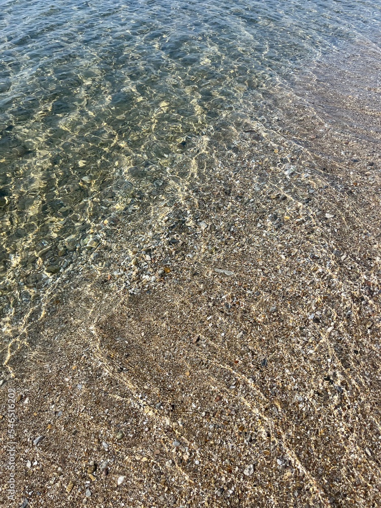 Transparent sea water, sea surface, natural background Transparent sea water, sea surface, natural background