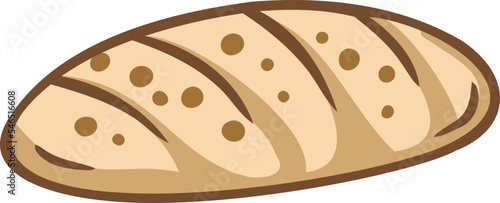 handdrawn bread illustration