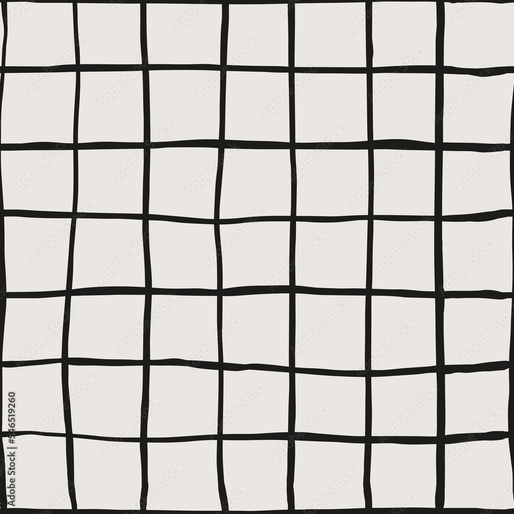 Essential monochrome geometric seamless vector pattern. Neutral geometry multi-use repeating pattern tile for packaging and backgrounds.