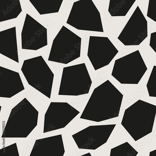 Essential monochrome geometric seamless vector pattern. Neutral geometry multi-use repeating pattern tile for packaging and backgrounds. 
