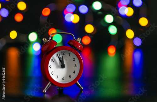 The hands of the clock count down the last minutes until the New Year