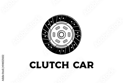 Retro Vintage Clutch Car for Part Custom Garage Workshop Logo