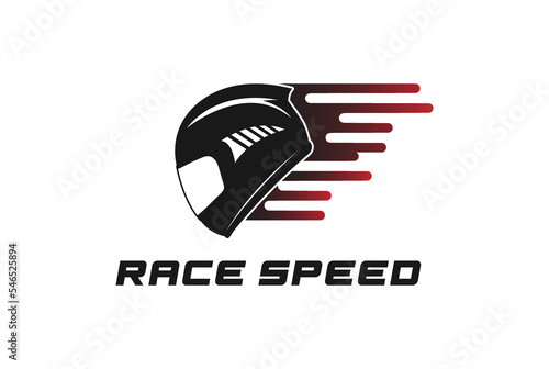 Speed Fast Biker Full Face Helmet for Race Racing Sport Logo Design
