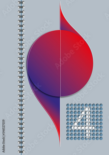Layout Raster Zahl 4