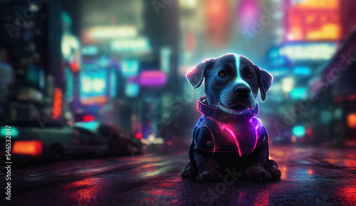 Cyberpunk puppy